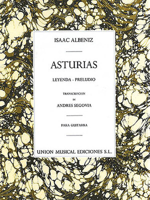 Isaac Albeniz Asturias Leyenda Preludio for Classical Guitar Sheet Music Book