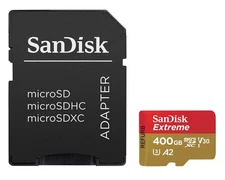 SanDisk Micro 400GB Extreme UHS-I microSDXC Memory Card with SD Adapter