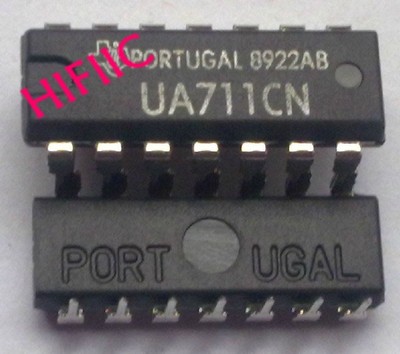 5PCS UA711CN Dual Channel Differential Comparators with Strobes DIP14