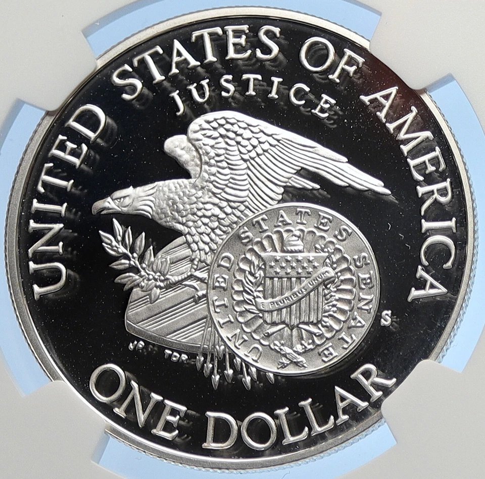 1998 S UNITED STATES JUSTICE Robert F Kennedy Proof Silver Dollar Coin i106251 - Image 2 of 4