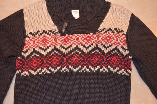 Gymboree Boys S Small 5 - 6 Brown / Red Sweater - New - Picture 3 of 4