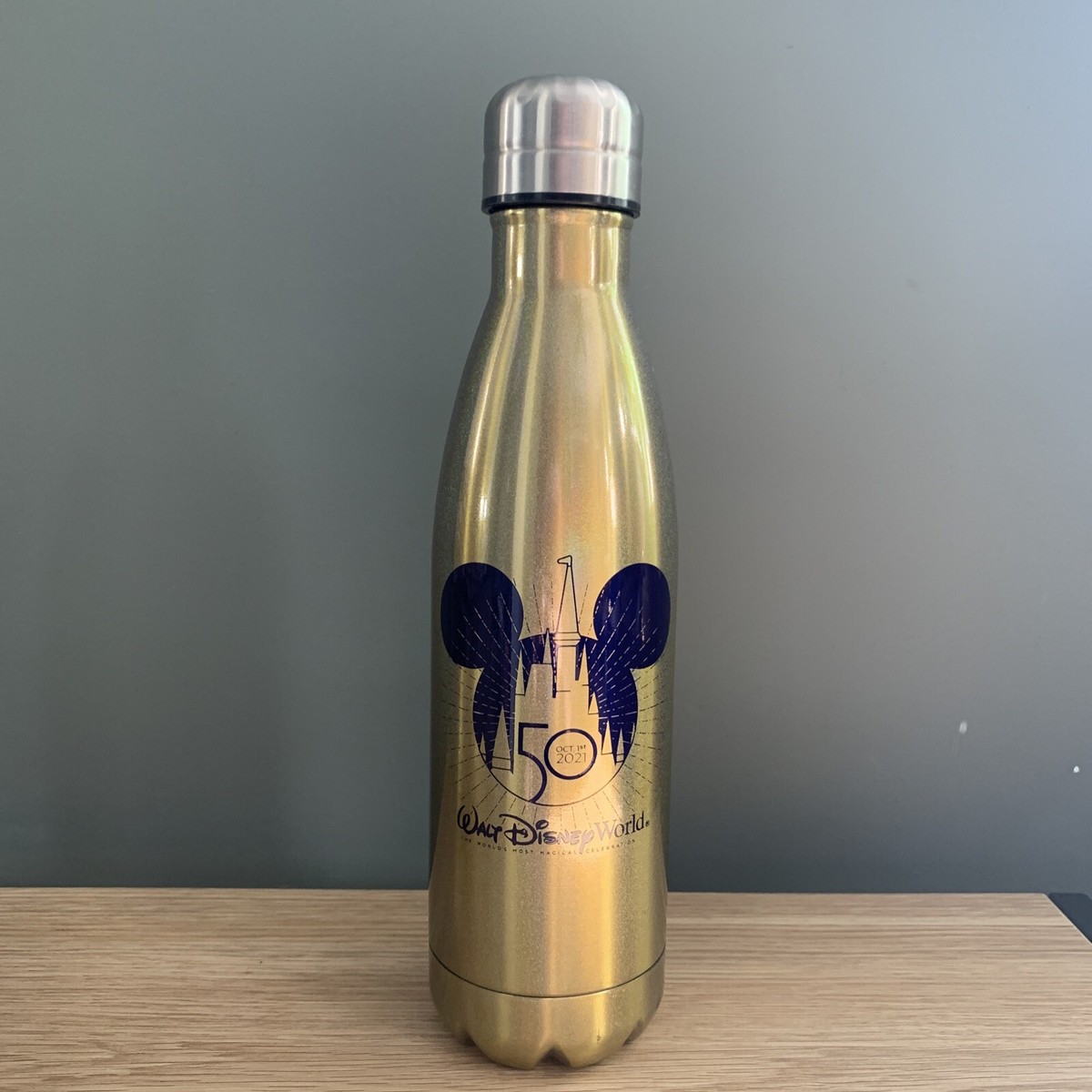 Disney Parks WDW 50th Anniversary Oct 1st 2021 Gold Water  display picture 2
