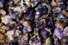 3 lbs Indian Amethyst Rough Stones - Natural Crystal Mineral Rock Tumbling
