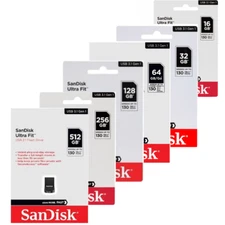 Sandisk Ultra Fit 16GB 32GB 64GB 128GB 256GB USB 3.1 Nano Flash Mini Drive lot