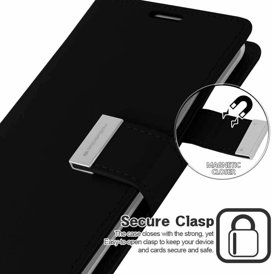 Flip Leather Cover Wallet Case For Samsung S10/ S10 Plus S9/ S9 Plus S8/ S8 Plus - image 4 of 4