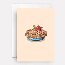 Happy anniversary greeting card - romantic birthday card - Easy As Pie