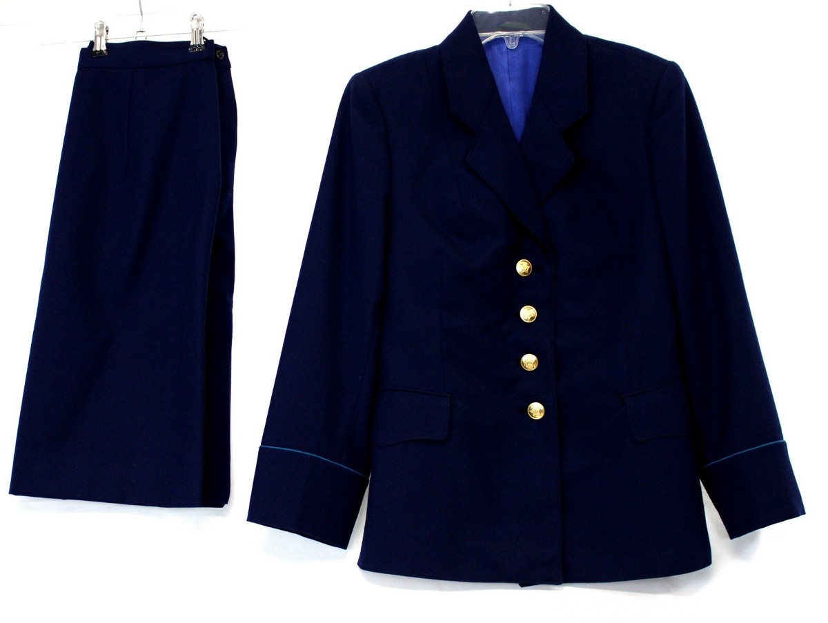 Authentic Vintage USSR Soviet Air Force Female Wool Officer Parade