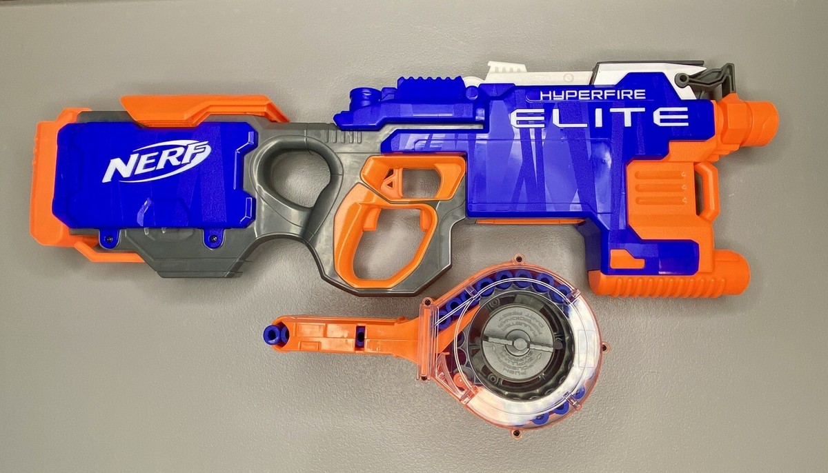 NERF HYPERFIRE ELITE トイガン REVIEW] Nerf Elite Hyperfire Unboxing, Review, & Firing Test