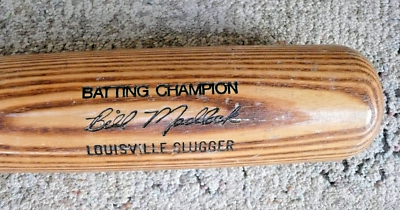 Batte Baseball Louisville Slugger MLB180 Bois Frêne 33,5" - Signature - Vintage US