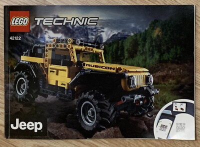 MANUAL ONLY Lego Technic 42122 JEEP Instruction Book ONLY NO BRICK