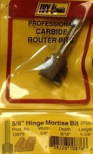 10876 IVY Classic 5/8" Carbide Hinge Mortise Router Bit  (BN5)