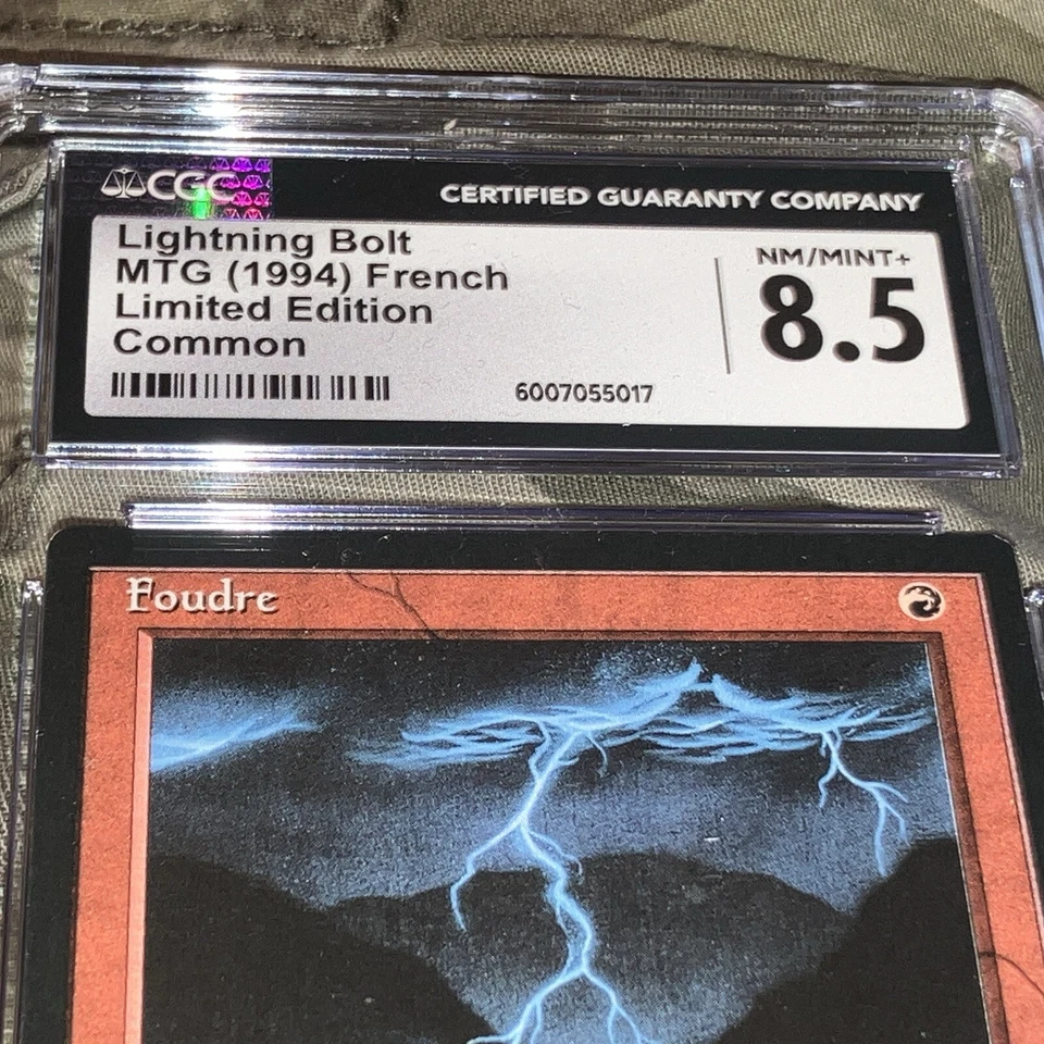 Lightning Bolt Limited Edition CGC Mint 8.5 Vintage Magic MTG - Image 2 of 3