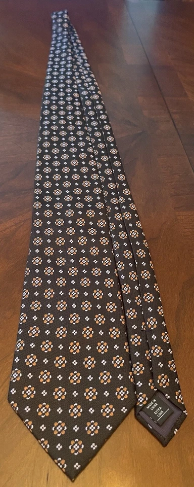 Corbata Joseph Abboud negra 100 % seda para hombre hecha en China Foto 3 de 4