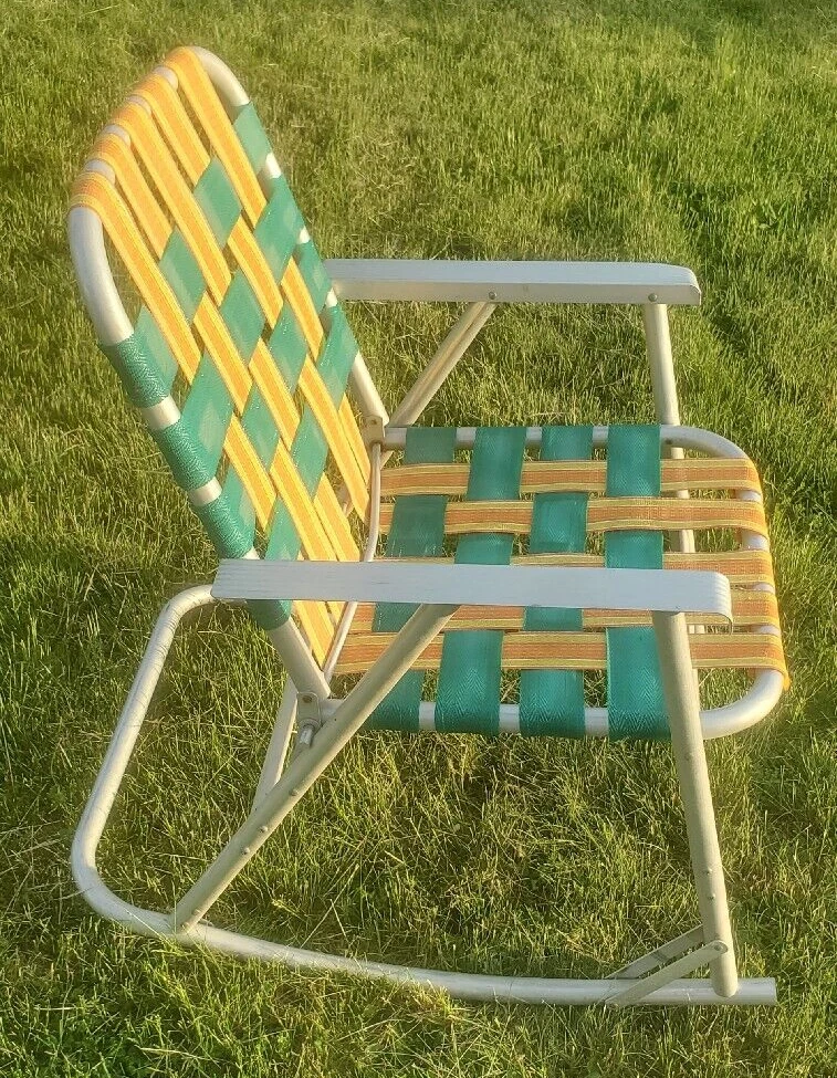 Lawn Chair Webbing Re Web Kit Clips Screws 1970s Vintage Patio Furniture,  Aluminum Folding Lawn Chair, Beach, Camping FREE SHIPPING -  Norway