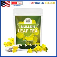Mullein Leaf Tea Bags Herbal Lung Cleansing Breathing Cough Relieve 50 Tea Bags