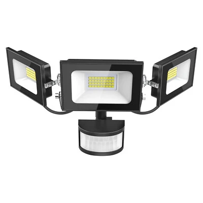 WZTO LED Fluter Mit Bewegungsmelder Außen Strahler Flutlicht Scheinwerfer Gartenlicht
