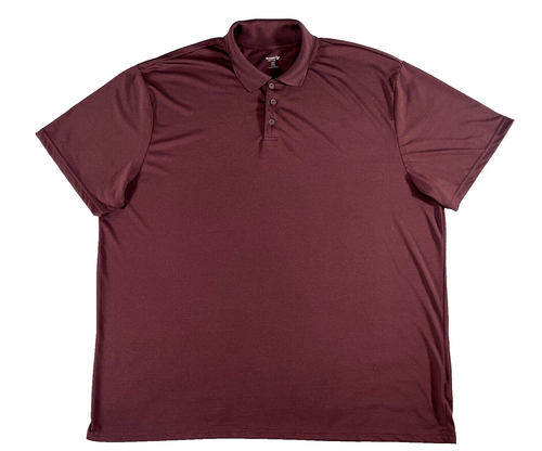 Old Nany Active Core Polo Shirt 3XL Maroon Short Sleeves Lightweight Outdoor