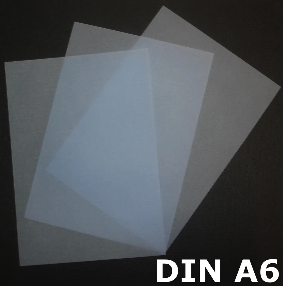 LYSCO® 100 Blatt DIN A6 Transparentpapier Zanders Spectral 100g Farbe hellblau blau