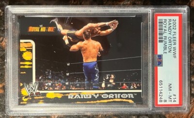 2002 Fleer Royal Rumble #14 Randy Orton RC Rookie PSA 8 NM-MT