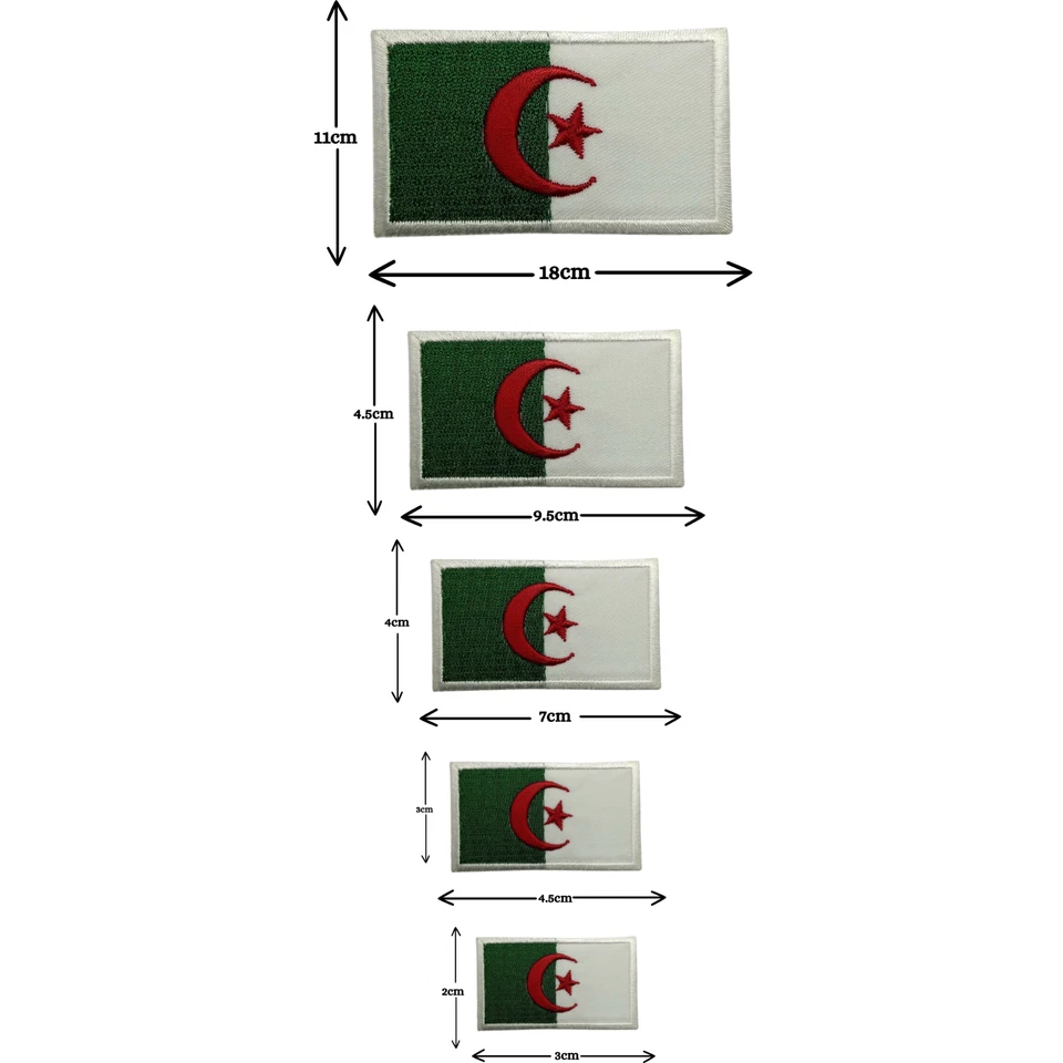 Embroidered Different sizes National Country Flags Iron Sew on Embroidered Patch - Image 2 of 4