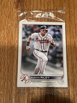Sign Cards Austin Riley Topps 2022 Starter Pack SGA Austin Riley MLB Baseball National Card Day ...