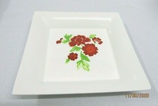 Dibbern - 1 quadratische Schale mit Blütendekor - Fine Bone China - 
