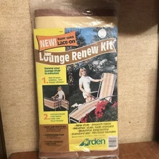 New Arden Paradise Lace On Lounge Chair Renew Kit Brown Tan Orange Red Striped