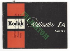 Vintage Kodak Retinette IA Camera Manual