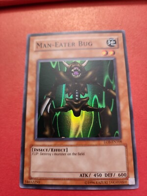 Yugioh Man-Eater Bug LOB-108 Super Rare NM