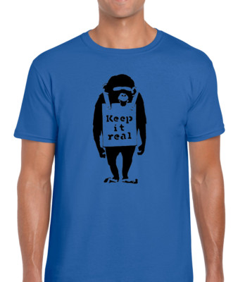 Keep It Real Tee Graffiti Art Urban Artist Banksy Unisex T-Shirt