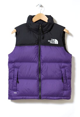 The North Face Womens 1996 Retro Nuptse Gilet Puffer Vest Purple