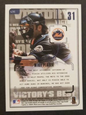 2001 Victory #630 Mike Piazza METS HOF