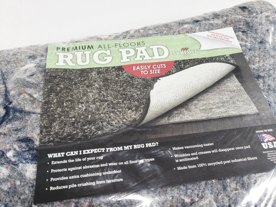 Almohadilla de alfombra de fieltro de 3/8" de grosor para alfombra de área en pisos de madera dura almohadilla de 6' X 47" 32 oz Foto 2 de 4