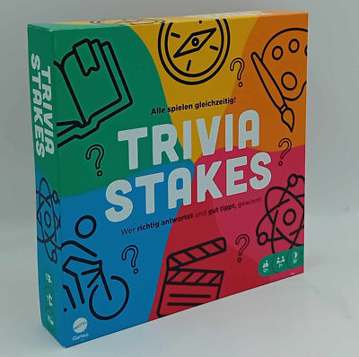 Mattel Games Trivia Stakes Quizspiel Gesellschaftsspiel alle gleichzeitig NEU