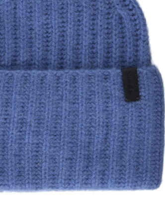 Vince Unisex Boiled 100% Cashmere Chunky Half Cardigan Knit Hat Dusty Blue OS Vince | Accessories | Vince Unisex Boiled 0 Cashmere Chunky  main image 2