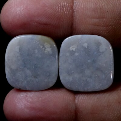40.60 Ct Natural Maligano Jasper Cab Pair Earring Jewelry Supply Gemstone TXT-31