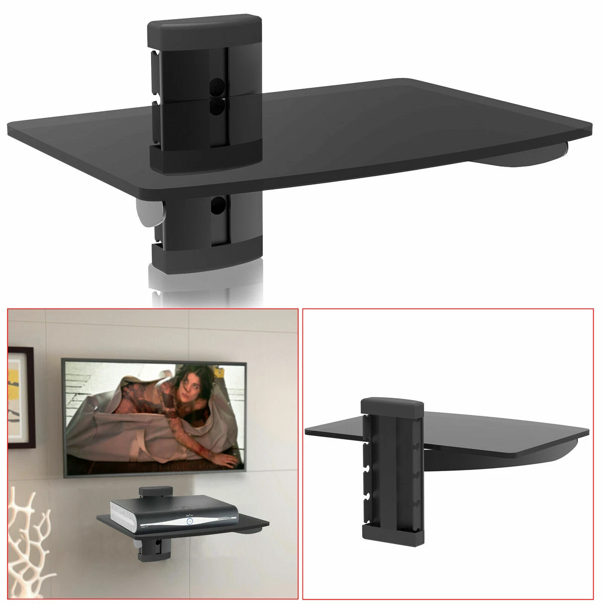 Wall mount 2024 av shelf