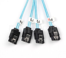 Reverse Breakout Crossover SAS SFF-8087 to 4x SATA 1M Cable US Shipping