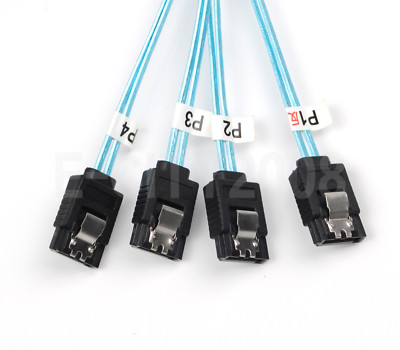 Reverse Breakout Crossover SAS SFF-8087 to 4x SATA 1M Cable US Shipping