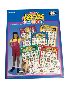 Say & Do Verbs Bingo #BGO-444 Game By Super Duper Publications Missing Cards