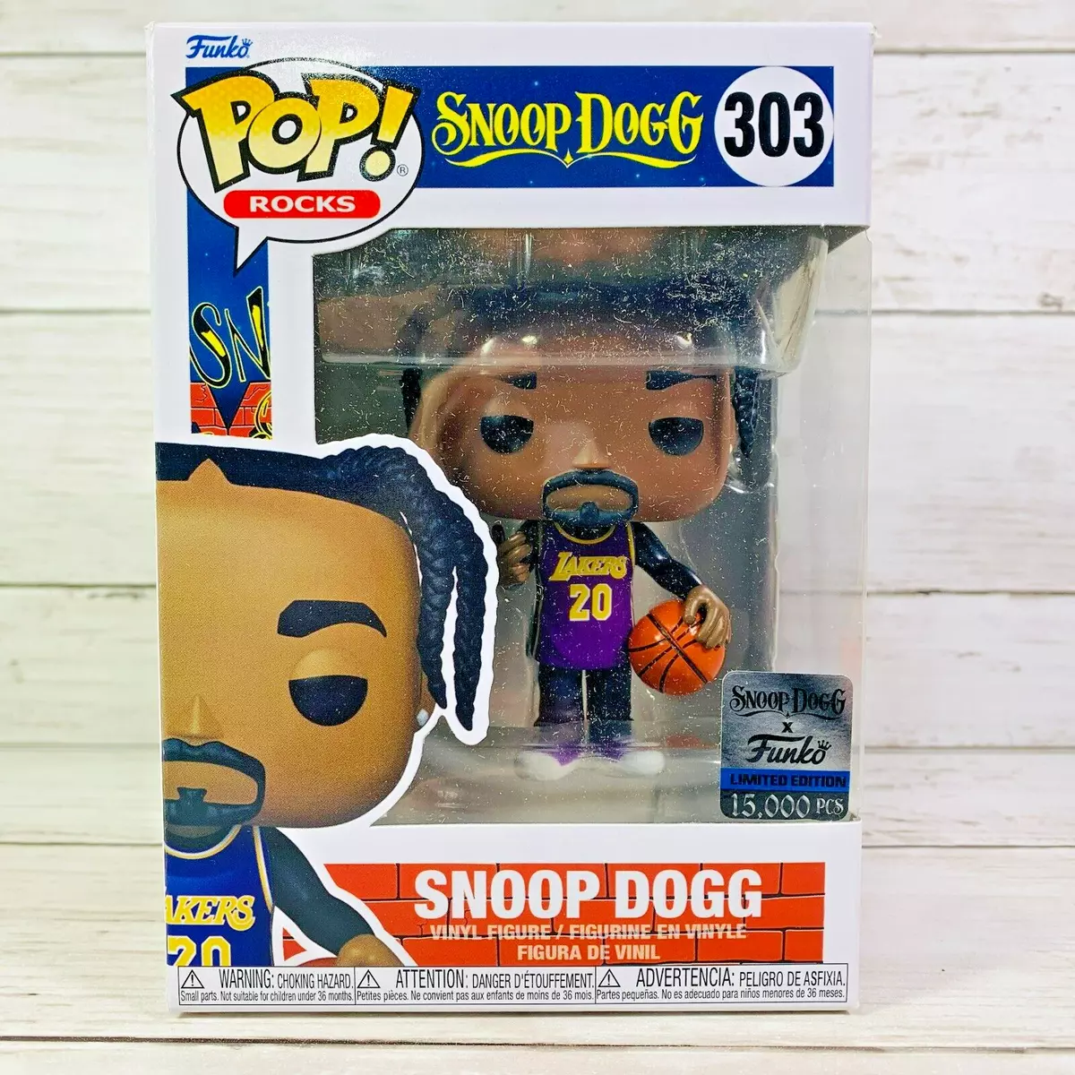 Funko Pop! Exclusive Snoop Dogg In Purple Lakers Jersey #303 LE/15000 New