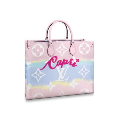 LOUIS VUITTON ルイ・ヴィトン　トートバッグルコ Louis Vuitton Capri Onthego GM Pink Resort Escale BY THE POOL