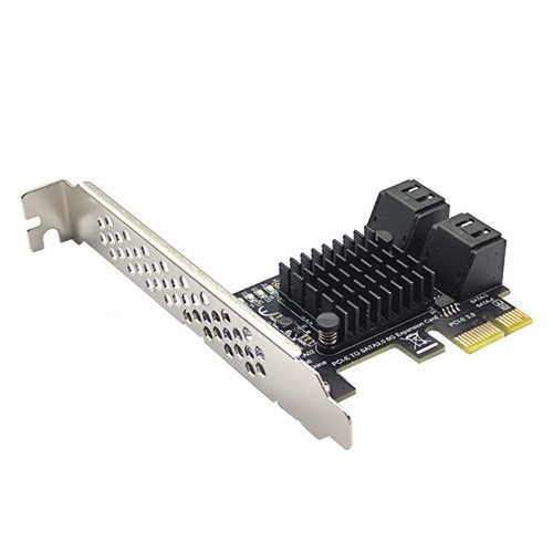 PCIE1X to SATA3.0 4-Port Expansion Card 4 3.0 6Gbps for Large Capacity Disk - Afbeelding 5 van 7