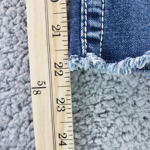 Vigoss Heritage Fit Capri Jeans Women's Size 2 L 21 Raw Hem Medium Wash Low Rise - Picture 9 of 12