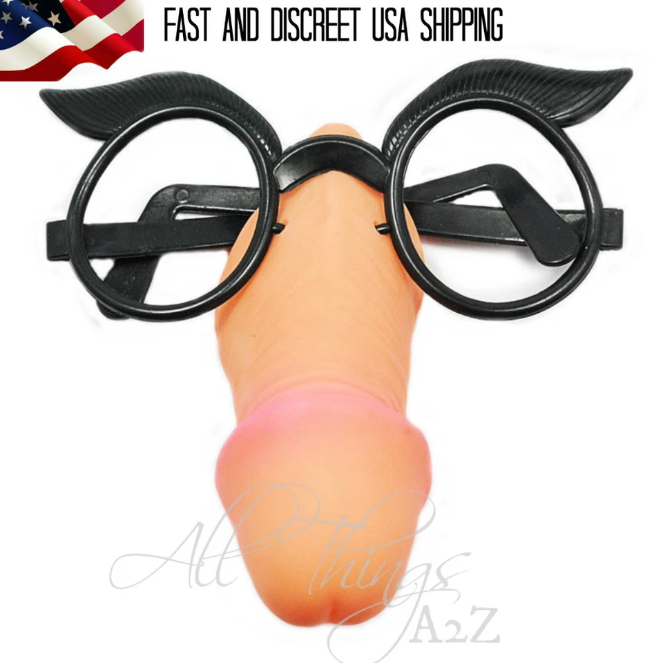 ALL THINGS A2Z Funny Bachelorette Party Penis Nose Eye Glasses Favor Gag Gift Prank Hen Party