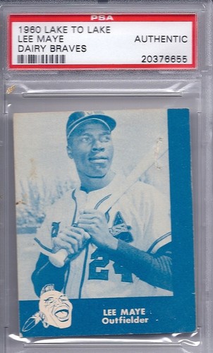 Lee Maye 1960 Lake to Lake Dairy Braves card