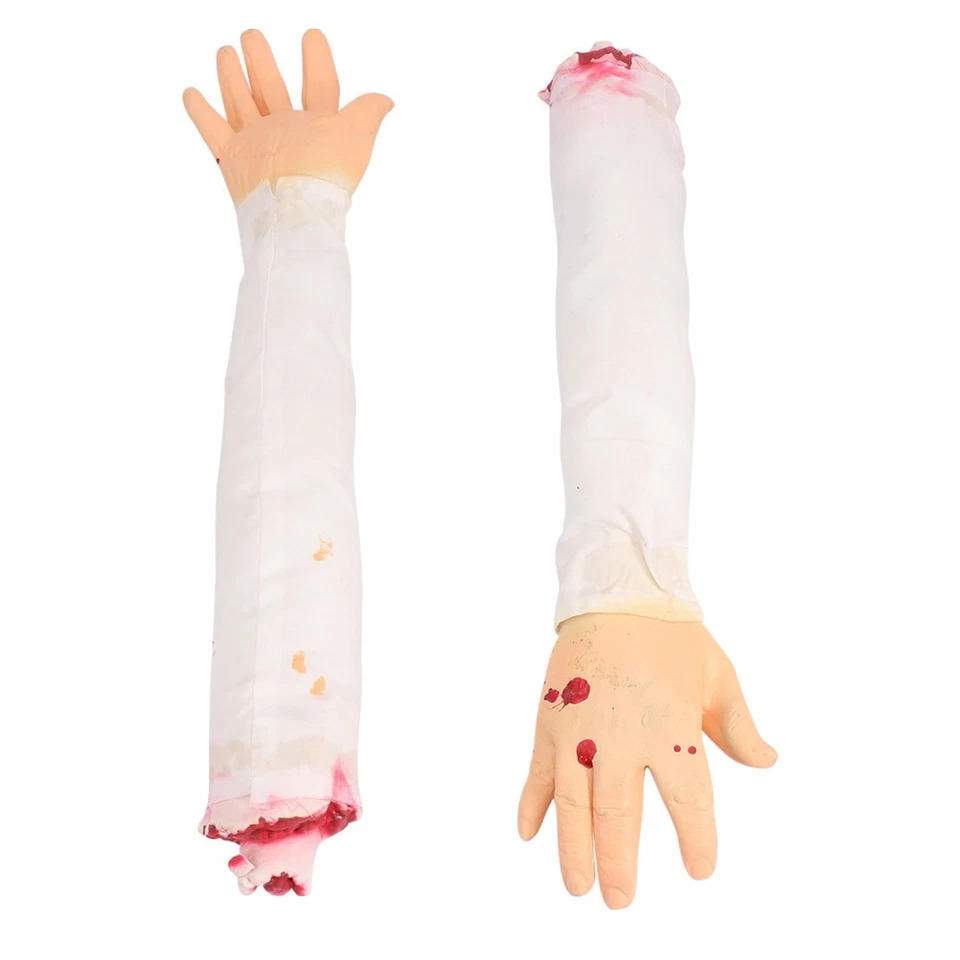Utilería de mano de látex de colores surtidos de Halloween duradera espeluznante decoración y broma - Imagen 1 de 4