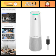 1080P HD Conference Webcam with Microphone Speaker, AI Noise-Cancellation, USB