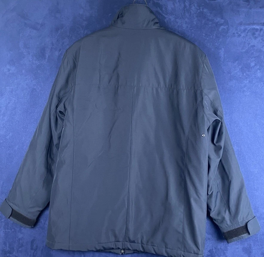 Chaqueta Johnston & Murphy Uptown Car para hombre M cremallera completa azul marino/negro forrada Foto 4 de 4