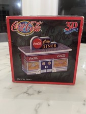Vintage Coca-Cola 3D City Diner Foam Puzzle Kit • 100+ Pieces • Original Box